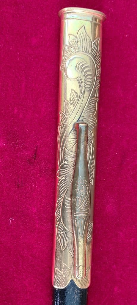A fine 20th century Norwegian DIPLOMATIC Sword in scabbard By Wilkinson sword of London.Ref 3942